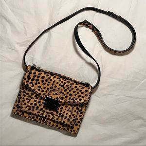 Loeffler Randall Calf Hair Mini Rider Crossbody